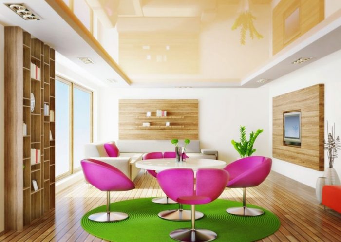 Furniture + Accessories Cute Living Room Design With Simple Ceiling Design For Living Room Interior Design With Wooden Flooring With Sliding Glass Door With Living Room Wall Design Ideas Unique Bookcase Design As Decoration