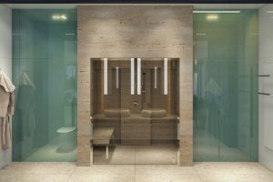 Bathroom Designs Thumbnail size Easy Modern Bathroom Design Ideas With Small Shower Room Design With Glass Door With Washbasin Cabinet Design With Cream Ceramic Tile Floor Design For Bathroom Interior Design Ideas