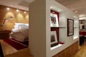 Ideas Thumbnail size Minimalist Bedroom Decoration Ideas From Wooden Bedroom Wall Interior And Wooden Flooring And Wall Light Design And Furniture Ideas From White Bed With White Quilt Ideas