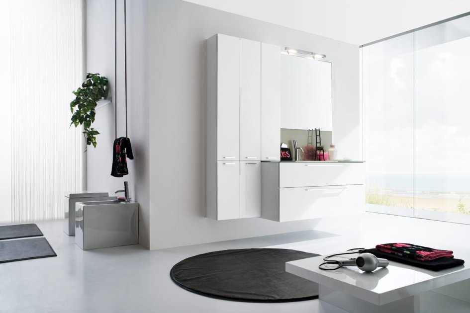 Modern Bathroom Design Ideas With Bathroom Wall Units Design With Round Mattress With Glass Wall For White Bathroom Ideas Images Bathroom Designs