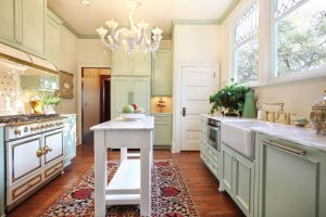 Kitchen Designs Thumbnail size Modern Kitchen Design Ideas With Small Kitchen Window Remodel Ideas Wooden Flooring Capet Floor Chandelier Green Kitchen Cabinet Stove Long White Table Washbasin Faucet Kitchen Design