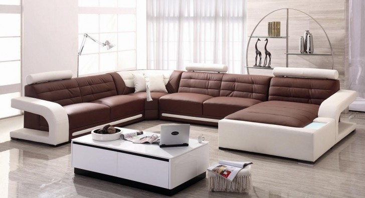 Furniture + Accessories Brown Combination Escorted By Unique Arch Lamp Rectangle Shelf Table Escorted By Unique Sofa Beds Living Room Style Elegant Also Innovative Leather Sofa Sectional Escorted By White Also Simple Scheme 2 The Function Of Unique Sofa Beds